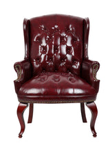 Boss Office Products Wingback Traditional Guest Chair in Burgundy Boss Office Products