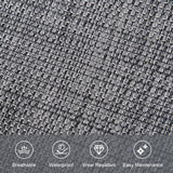 mansion home Outdoor Lounge Chair, Chaise Lounge for Patio & Lawn, Pool Lounge Chairs with Removable Pillow, Dark Grey mansion home