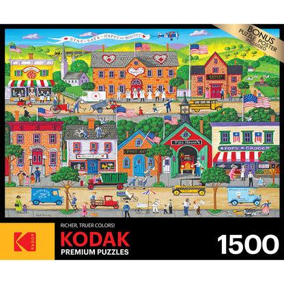 RoseArt - Kodak Premium - Hometown Heroes - 1500 Piece Jigsaw Puzzle for Adults