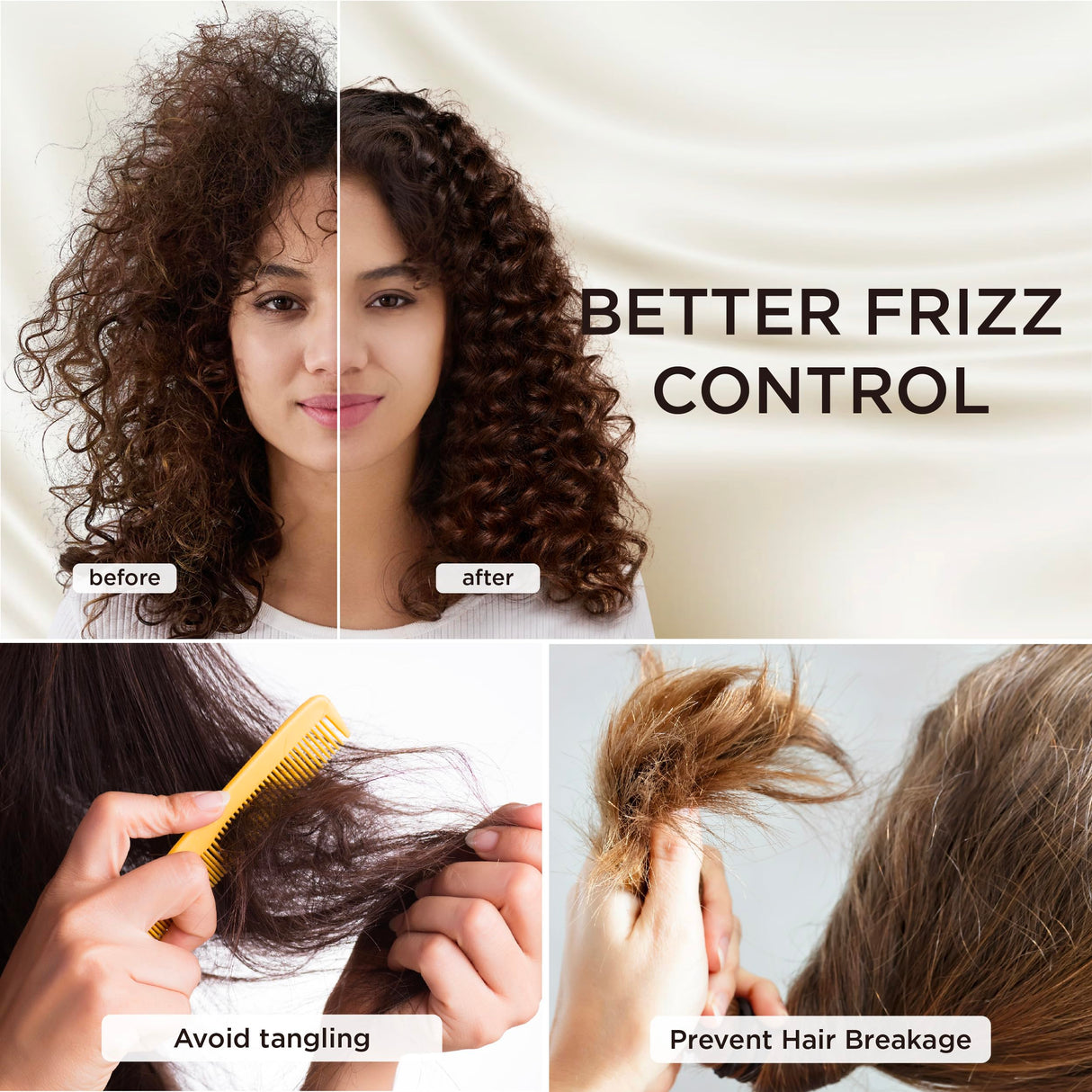 Bedsure Satin Pillowcase for Hair - White Satin Pillow Cases Standard Size with Zipper 2 Pack, Similar to Silk Pillow Cases for Skin, Silky & Soft Pillow Covers, Gifts for Her or Him, 20x26 Inches Bedsure