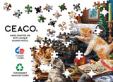 Ceaco - Paws Gone Wild - The Writer's Cats - 550 Piece Jigsaw Puzzle Ceaco