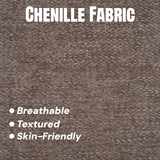 Sivoey Nailhead Armchair, Rolled Arms Accent Chair for Living Room, Single Sofa Chair with Springs Seat Cushion & Wooden Legs, Mid-Century Armchair for Apartment, Office, Farmhouse, Light Brown Sivoey