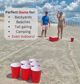 Jumbo Pong - Giant Yard Pong Outdoor Games Yard Games Lawn, Beach, Camping, Tailgating or Backyard - Durable Giant Cups with Indoor/Outdoor Ball and Pump Included Jumbo Pong