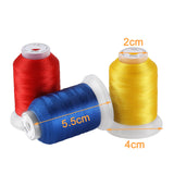 New brothread 50 Spools Embroidery Machine Thread Kit Including 40 Brother Colors+8 Variegated Colors+2 Metallic Colors for Brother Janome Singer Pfaff Husqvarna Embroidery Sewing Machines New brothread