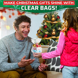 200 Pcs Heat Shrink Wrap Bags - 3 Sizes 4x6", 8x10", 10x12" Heat Shrink Bags Christmas Cellophane Bags Shrink Plastic Heat Seal Bags Shrink Film - Plastic Shrink Wrap for Soap Shrink Wrap Gift Bags PalaYou