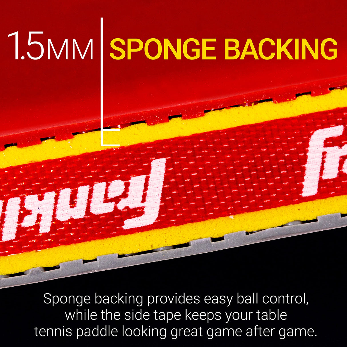 Franklin Sports Ping Pong Paddle - Performance Table Tennis Racket - Wooden Pro Style Paddle with Rubber Surface - Red + Gray Franklin Sports