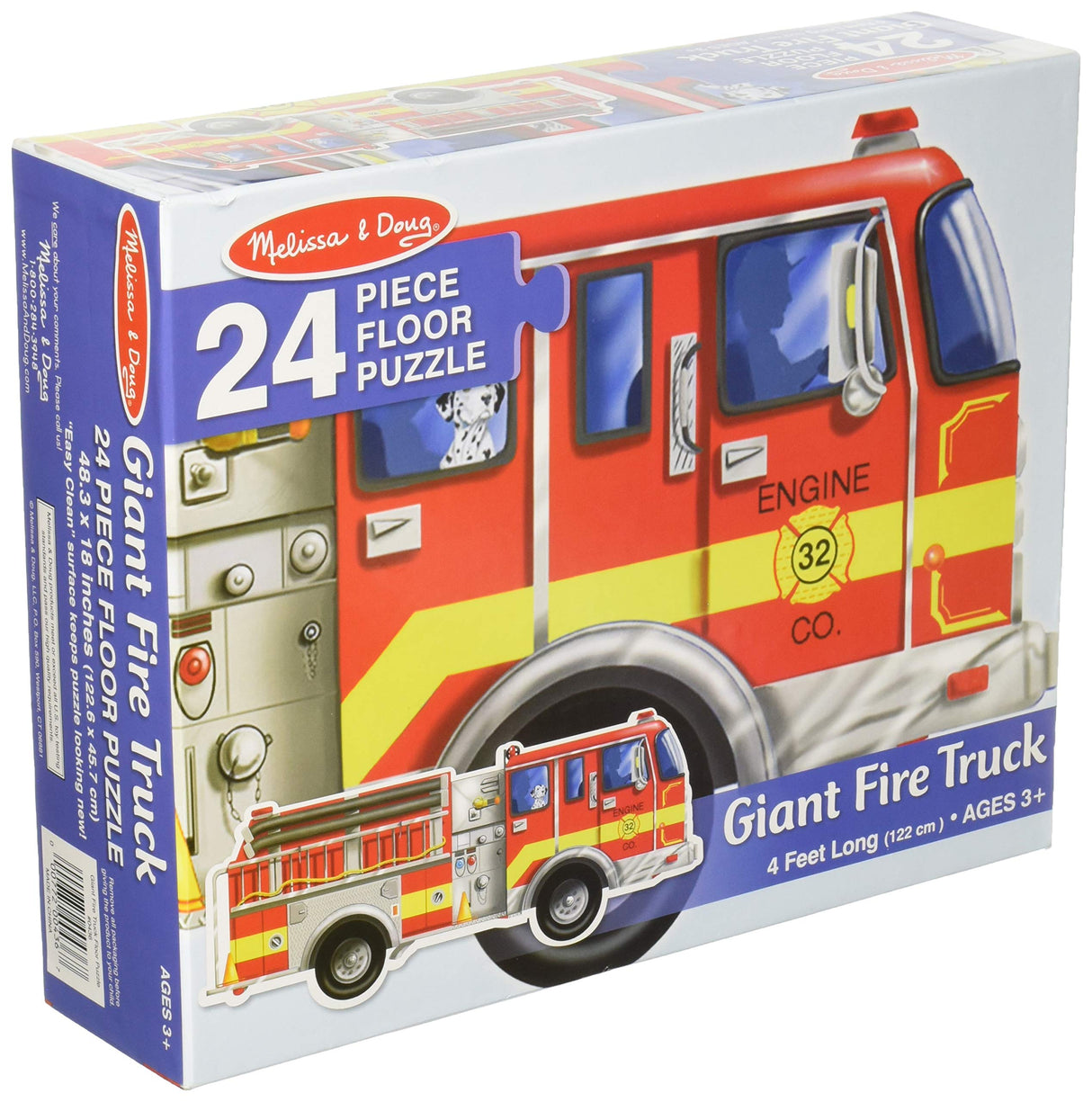 Melissa & Doug Giant Fire Truck Floor Puzzle 24 piece Melissa & Doug