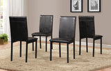 Roundhill Furniture 5 Piece Citico Metal Dinette Set with Laminated Faux Marble Top, White Table with Black Chairs Roundhill Furniture