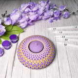 Tea Light Candle Holder Silicone Mold - by Happy Dotting Company - Round Shape - Tealight Candle Molds for Cement Casting - DIY & Creative Projects - Dotting and Mandala Art Happy Dotting Company