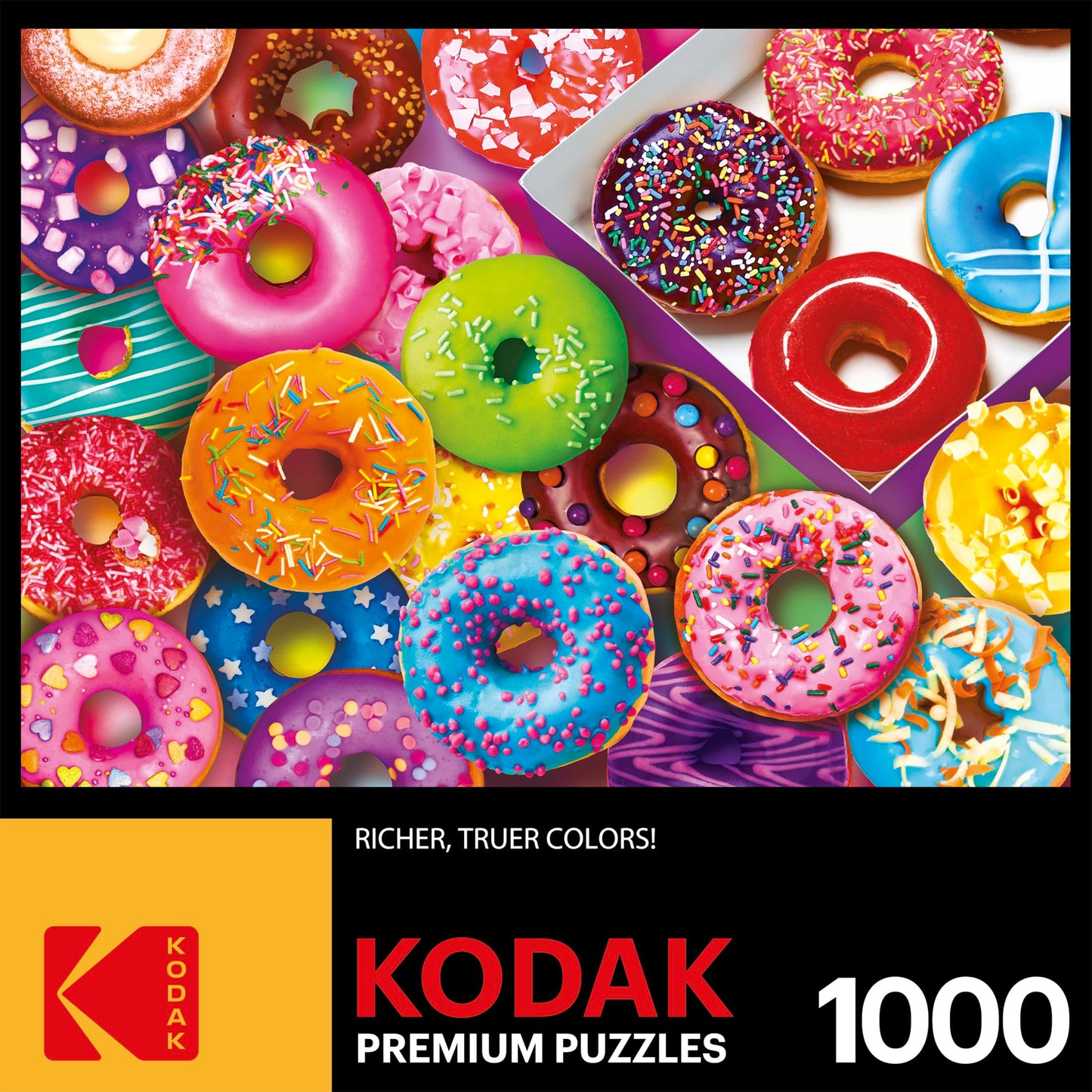 RoseArt - Kodak Premium - I Love Donuts - 1000 Piece Jigsaw Puzzle for Adults