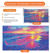 igoodom Large Diamond Painting, Landscape Large Diamond Art Kits for Adults, Full Drill Round Big Diamond Painting, DIY Gem Art and Crafts for Home Wall Decor Gift 27.5 X 15.7inch igoodom