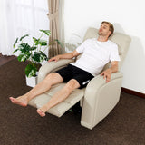 MCombo Zero Wall Recliner Chair, Power Wall Hugger Recliner with USB & Type-C Dual Charge Ports, for Small Space, Living Room, RV PR644 (Beige) MCombo