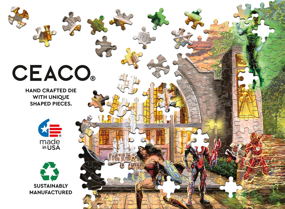 Ceaco - Thomas Kinkade - DC Comics - Hall of Justice - 1000 Piece Jigsaw Puzzle Ceaco