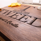 Personalized Cutting Boards - Laser Engraved Handmade Cutting Boards - Maple or Walnut Wood Cutting Boards for Kitchen - 2 Way Display or Charcuterie Boards - Personalized Gifts for Couples NakedWoodWorks