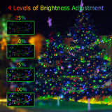 Eueasy Christmas Lights Outdoor, 1000 LED 344FT Fairy String Lights Plug in Waterproof with Remote, 8 Modes with Timer for Indoor Decorations Bedroom Xmas Tree Holiday House Party Decor Eueasy