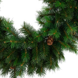 Northlight Royal Oregon Pine Artificial Christmas Wreath with Pinecones - 48" - Unlit Northlight