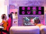 artgeist Acoustic Canvas Wall Art Print for Gamers Game Console 53x18 in - 1pcs Picture with Acoustic Foam Sound Print Artwork Room Acoustics Soundproofing Game Over Gaming Play i-A-0204-b-a artgeist