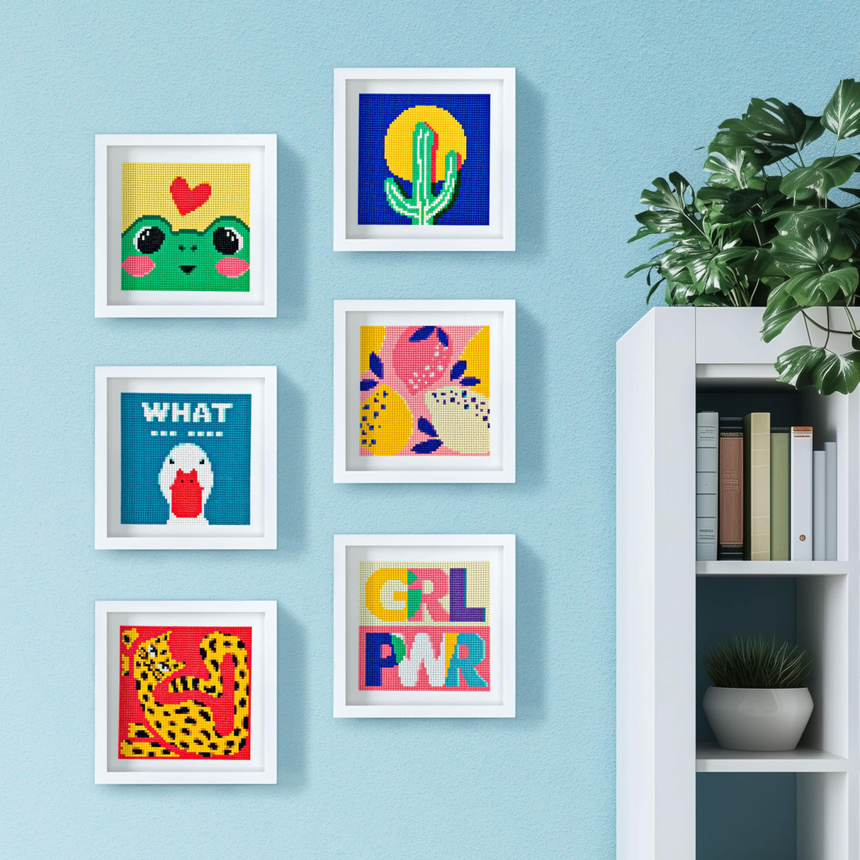 LuwoArte 6 Pack Diamond Painting Kits for Adults and Kids – Modern pop Art Style – Full Drill DIY Paint Gem Art – Brilliant 5D Diamond Painting Kit – Relaxing Craft for Home Wall Décor (Vibe) LuwoArte