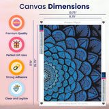 Modern Merch Mandala Diamond Art Kits for Adults, Blue and Black Pattern 5D Diamond Painting for Adults, DIY Mandala Wall Art, Cross Stitch Pattern Gem Art, Full Round Drill 12x16 Modern Merch