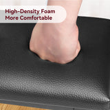 GAOMON Dining Table Set for 4, Kitchen Table with Benches, Rectangular Dining Room Table Set with 2 Upholstered Benches, 3 Piece Kitchen Table Set for Small Space, Apartment, Studio, Retro Grey GAOMON