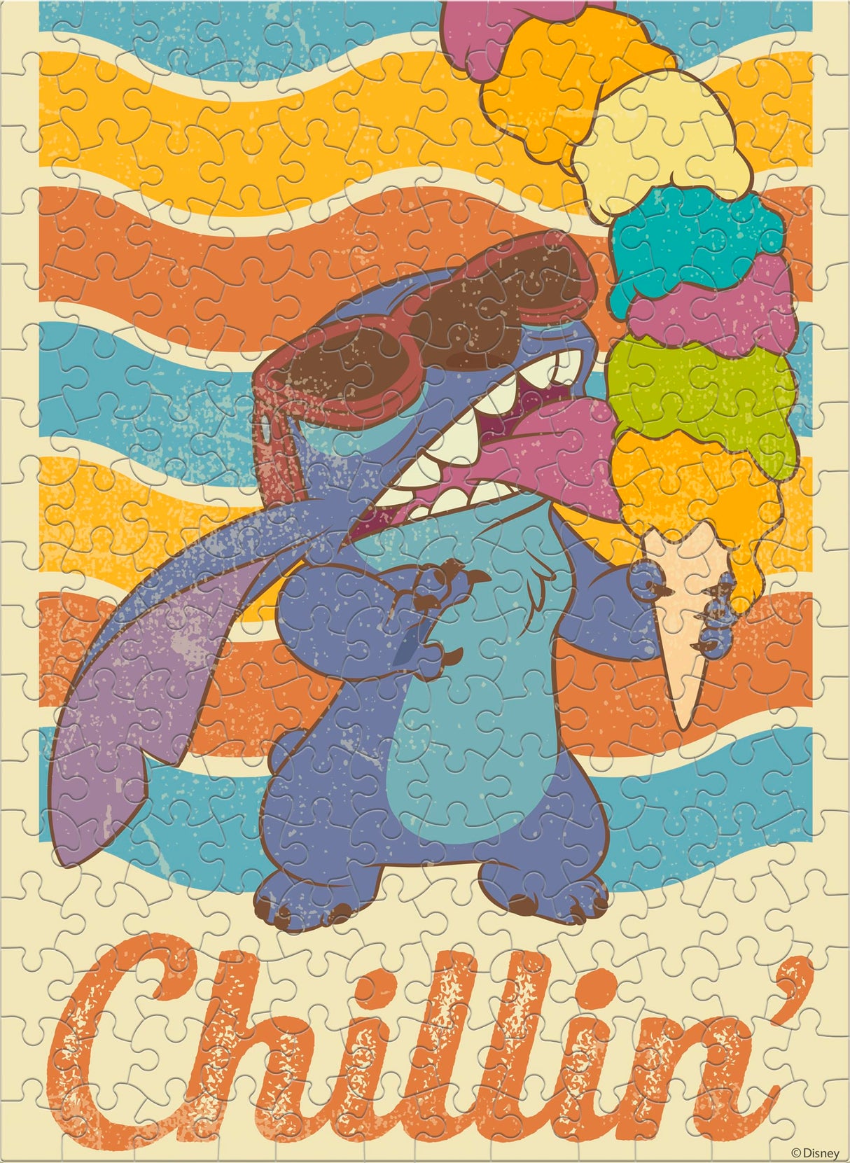 Ceaco - Disney - Stitch - Wear Your Shades - 200 Piece Jigsaw Puzzle Ceaco