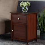 Winsome Wood Eugene Accent Table, Walnut, FURNITURE Winsome
