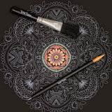 Brea Reese® Scratch Art Paper Pad - Mandala 8x8, 12 Designs, Metallic Guided Art Craft, Easy to Frame Art & Home Decor, Mindful Relaxation Brea Reese