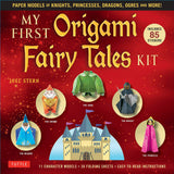 My First Origami Fairy Tales Kit: Paper Models of Knights, Princesses, Dragons, Ogres and More! (includes Folding Sheets, Easy-to-Read Instructions, Story Backdrops, 85 stickers) (Tuttle Specials) WoodArtSupply
