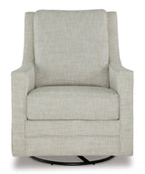 Signature Design by Ashley Kambria Casual Upholstered Swivel Glider Accent Chair, Gray Signature Design by Ashley
