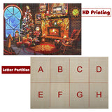 Lavievert Wooden Jigsaw Puzzles 1000 Piece Christmas Puzzles for Adults and Kids - Fireplace, Christmas Tree, Stockings LAVIEVERT