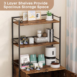 GAOMON Cat Litter Box Enclosure with Shelf Storage, 2-in-1 Hidden Cat Washroom Furniture, Indoor Cat Cabinet, Hidden Cat Box Enclosure with 3 Shelves and Door, Cat House for Most Litter Box, Brown GAOMON