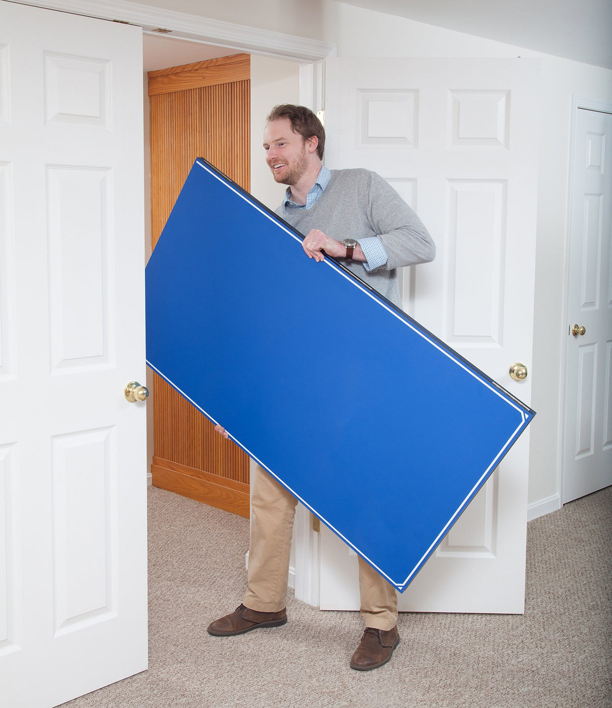 JOOLA Tetra - 4 Piece Ping Pong Table Top for Pool Table - Includes Ping Pong Net Set - Full Size Table Tennis Conversion Top for Billiard Tables - Easy Assembly & Compact Storage - Incl. Foam Backing JOOLA