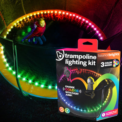 Brightz Bounce LED Trampoline Lights Trampoline Accessories for Kids Trampoline Toys Trampoline Games 14 14ft 16 16ft 15 15ft Summer Fun for Kids Outdoor Trampoline Game Trampoline Stuff