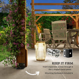 Outsunny 20' x 10' Outdoor Pergola, Wood Gazebo Grape Trellis with Stable Structure and Concrete Anchors for Climbing Plant Support, Garden, Patio, Backyard, Deck, Dark Brown Outsunny