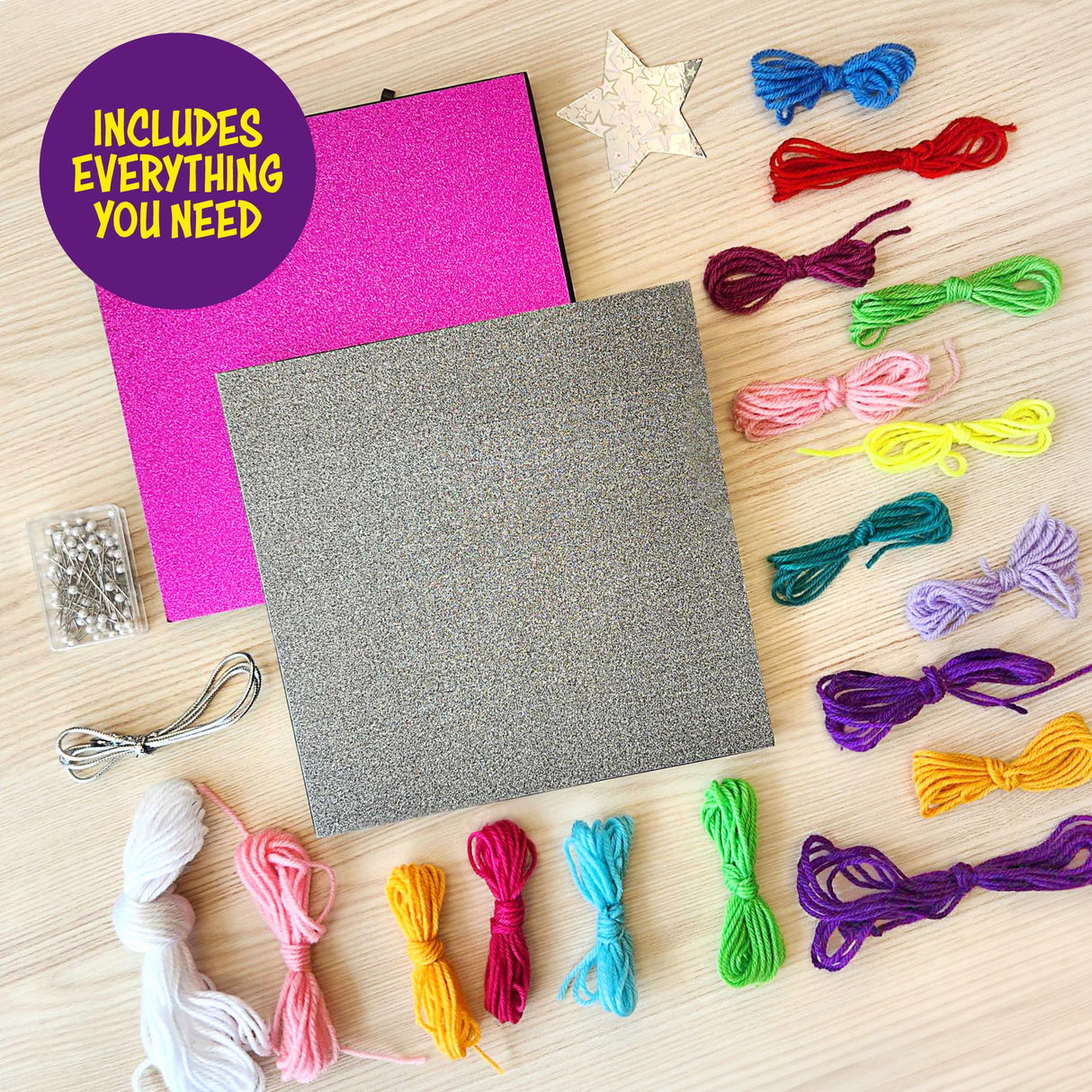 Dan&Darci String Art Craft Kit for Kids - Girls Birthday Gifts for Ages 12 Year Old - Crafts Kits for Girl Age 10,11,12 - DIY Unicorn & Star Toys Gift for Boys - Arts Present Dan&Darci