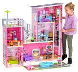 KidKraft Uptown Wooden Modern Dollhouse with Lights & Sounds, Pool and 36 Accessories KidKraft