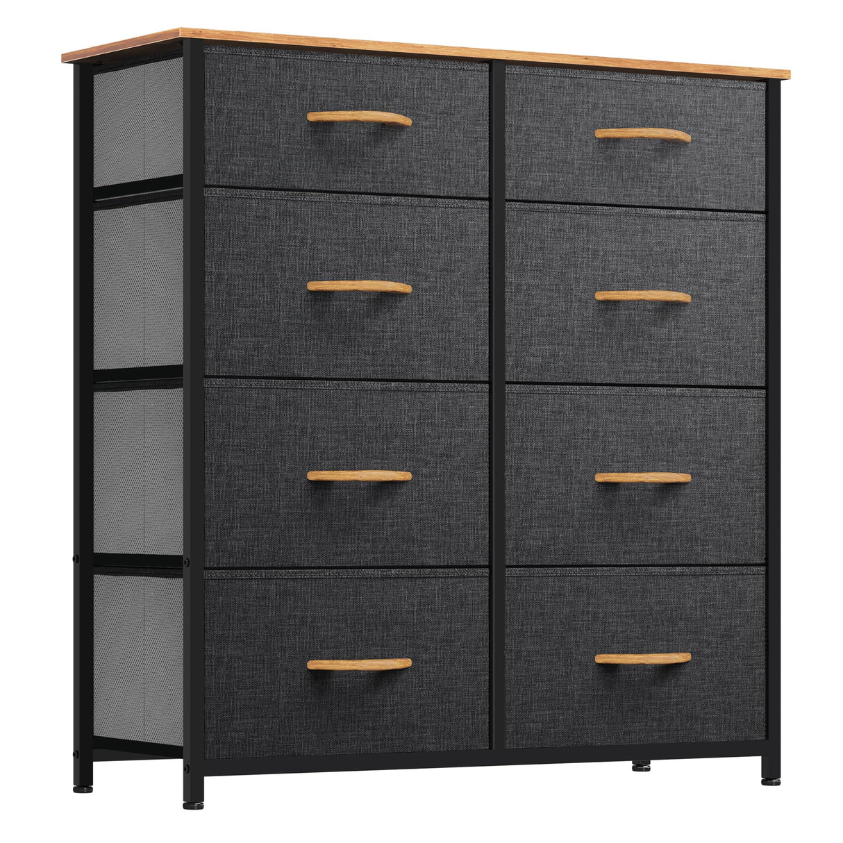 YITAHOME 8 Drawers Fabric Dresser - Storage Tower Unit Organizer Unit for Living Room & Closets - Sturdy Steel Frame & Easy Pull Fabric Bins YITAHOME