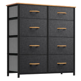 YITAHOME 8 Drawers Fabric Dresser - Storage Tower Unit Organizer Unit for Living Room & Closets - Sturdy Steel Frame & Easy Pull Fabric Bins YITAHOME