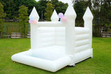 Blatesic Inflatable White Bounce House with Ball Pit,Contain Blower,PVC Kids Bounce Castle,Inflatable Bounce House for Kids Toddlers Indoor Outdoor Jumping Bouncer Party Yard Blatesic