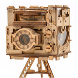 iDventure Cluebox PRO - Sherlock's Camera - Escape Room Game - sequential Puzzle Box - 3D Wooden Puzzle for Adults - Brain Teaser - Birthday Gift Gadget for Men and Women - Money Box iDventure