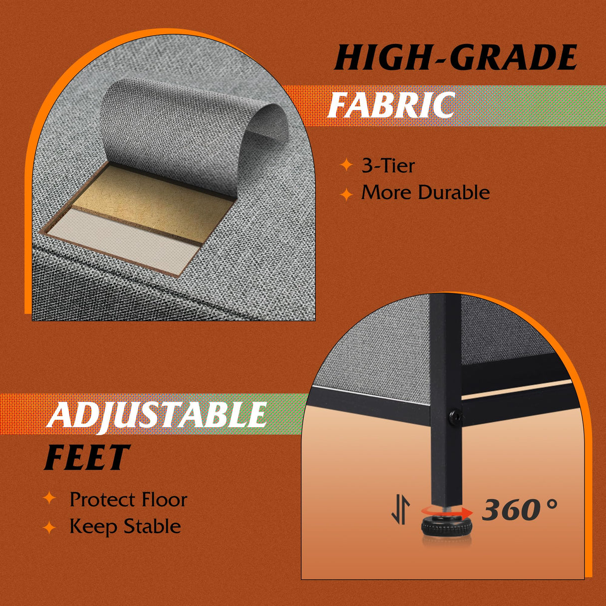 WLIVE Dresser for Bedroom with 5 Drawers, Wide Chest of Drawers, Fabric Dresser, Storage Organizer Unit with Fabric Bins for Closet, Living Room, Hallway, Dark Grey WLIVE