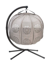 FlowerHouse Hanging Pumpkin Patio Chair Stand and Cover, Dreamcatcher Black Cushion FlowerHouse