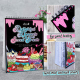 ColorIt Delightful Desserts and Sweet Treats Adult Coloring Book - 50 Single-Sided Designs, Thick Smooth Paper, Lay Flat Hardback Covers, Spiral Bound, USA Printed, Desserts Coloring Pages ColorIt