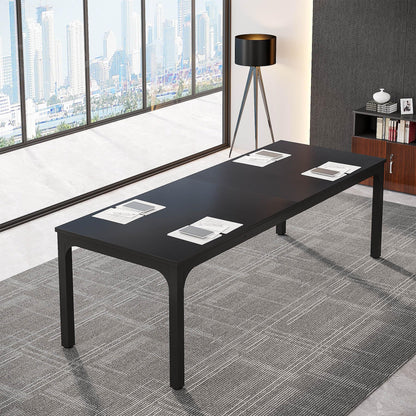 Tribesigns 6.5FT Conference Table, 78.7 Inche Rectangle Meeting Seminar Table, Large Business Tables for 6-8 People (Only Table) - WoodArtSupply