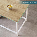 SAYGOER Small Rectangular Coffee Table Simple Modern Open Design Minimalist Center Table for Living Room Small Spaces, Easy Assembly, 31.5 x 15.7 x 17.7, Oak White SAYGOER