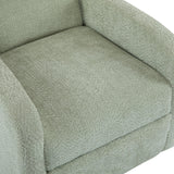 Christopher Knight Home Sidney Boucle Fabric Upholstered 360° Swivel Chair, Push-Back Recliner, Solid Wood Glider Recliner with Rotation, Living Room Lounge Chair, Adjustable Backrest, Greyish Green Christopher Knight Home