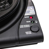 Chef’sChoice 840 WafflePro Taste / Texture Select Waffle Maker Traditional Five of Hearts Easy to Clean Nonstick Plates, 5-Slice, Silver Chef's Choice