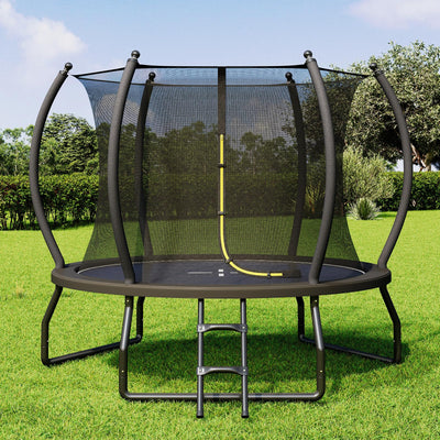 Yumpie Trampolines 8FT 10FT 12FT 14FT 16FT Outdoor Trampoline with Enclosure Net and Ladder, Recreational Trampolines for Kids and Adults，ASTM Approval