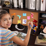 RUPOLX Espresso Kids Desk and Chair Set for 5-12 Year Old, Childrens Computer Desk with 4 Drawers, Kids Study Table with Storage Shelf -IxX-40 RUPOLX