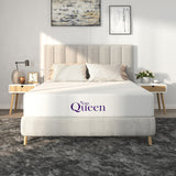 NapQueen 10 Inch Queen Size Mattress, Bamboo Charcoal Memory Foam Mattress, Bed in a Box, White NapQueen